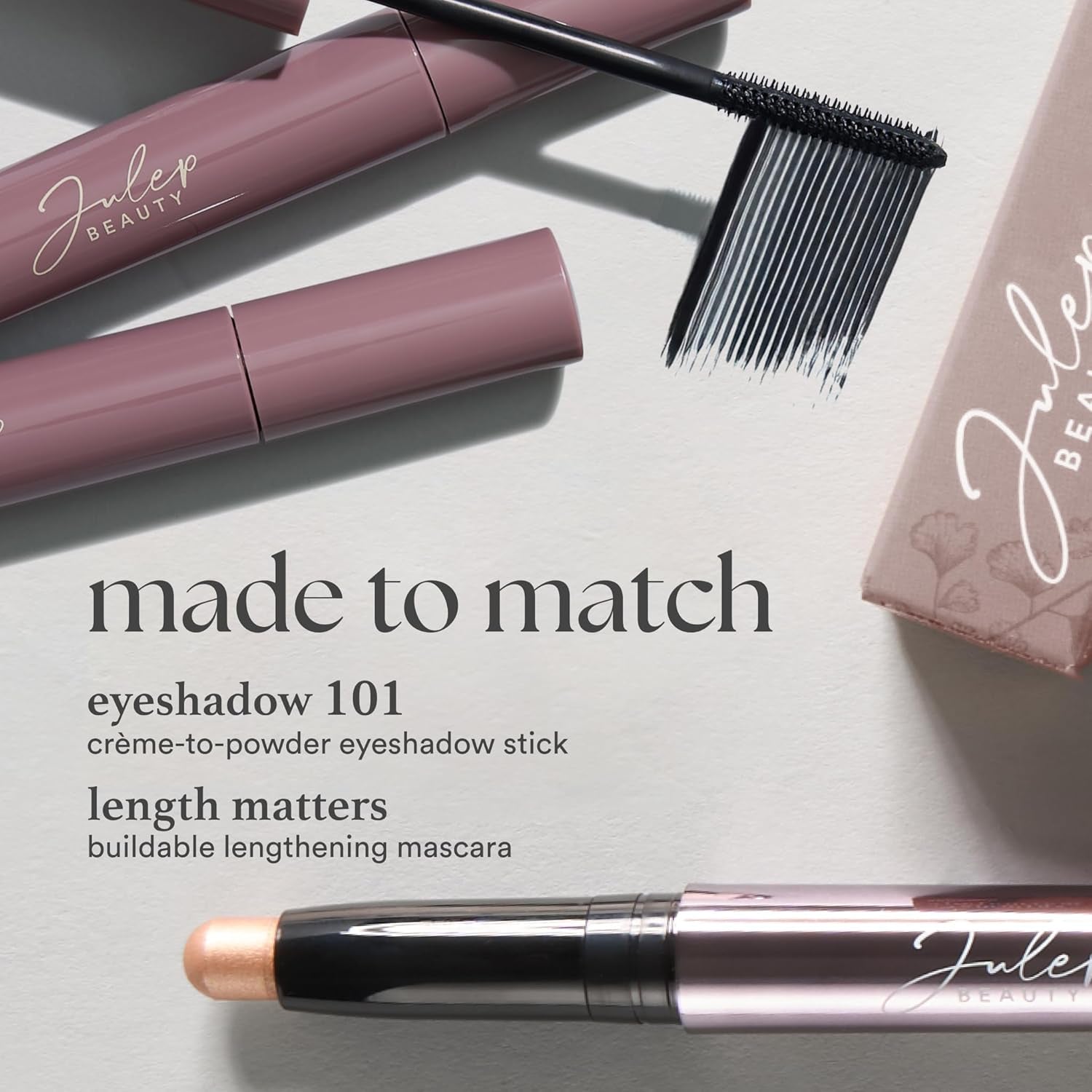Eyeshadow 101 Crème-To-Powder Eyeshadow Stick (Mink Mauve Shimmer) Long-Lasting, Waterproof Eye Shadow - Blendable, Crease-Proof with Built-In Smudger