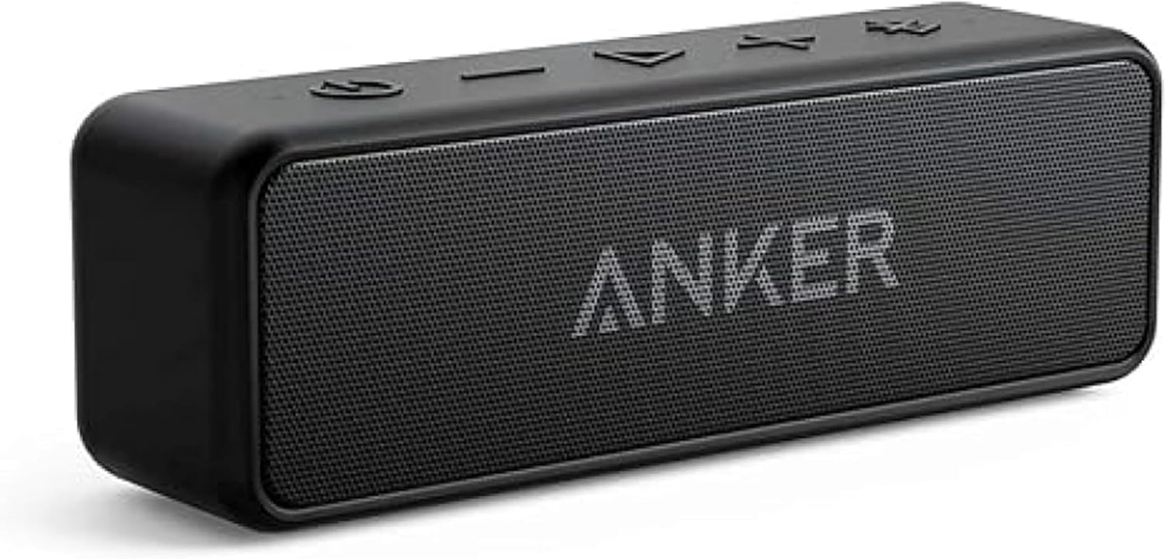 Soundcore 2 Portable Bluetooth Speaker with 12W Stereo Sound, Bassup, IPX7 Waterproof, 24-Hour Playtime, Wireless Stereo Pairing, Speaker for Home, Outdoors, Travel (Black)