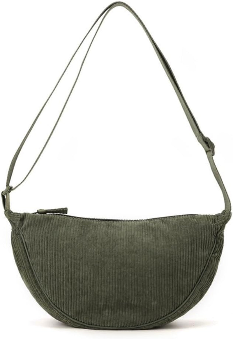 Crescent Bag, Nylon Dumpling Bag for Women, Hobos Crossbody Bag with Adjustable Strap, Women'S Casual Messenger Bag, Solid Color Chest Bag Shoulder Bag for Daily Use