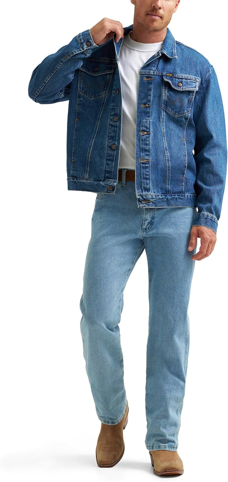 Men'S Cowboy Cut Western Unlined Denim Jacket Cowboy Cut Western Unlined Denim Jacket (Pack of 1)