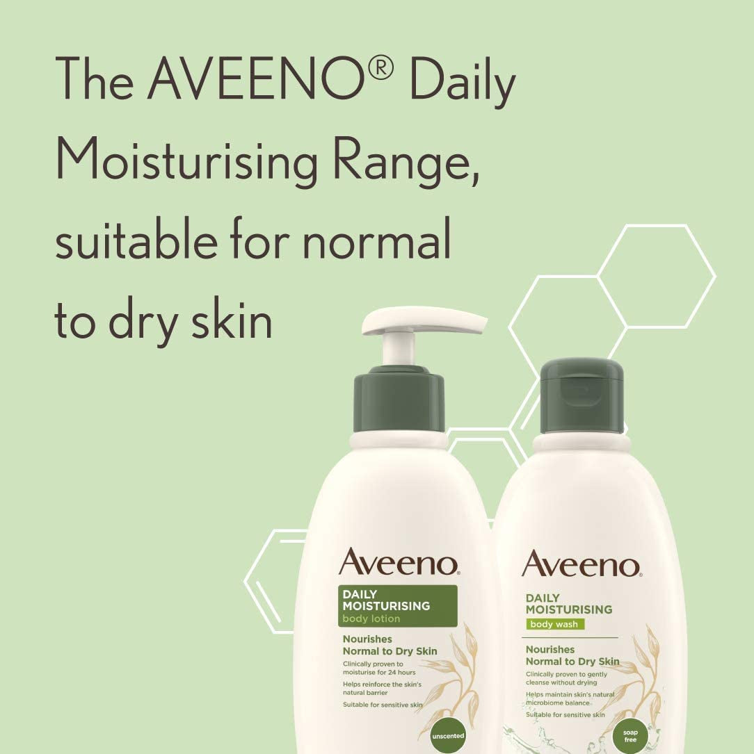 Daily Moisturising Body Lotion 500 Ml for Sensitive Skin, Enriched with Nourishing Oats, Provides Long-Lasting Hydration and Soothes Dry, Irritated Skin Effectively