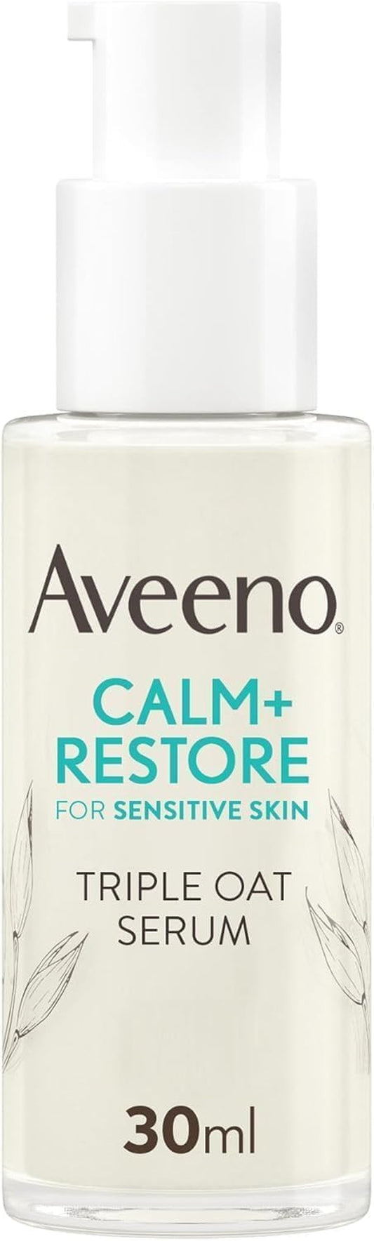 Face CALM+RESTORE Triple Oat Serum (1 X 30Ml), Instantly Smoothing Face Serum with Triple Oat Complex and Calming Feverfew for Fortified Skin, 24H Moisturisation, Face Care for Sensitive Skin