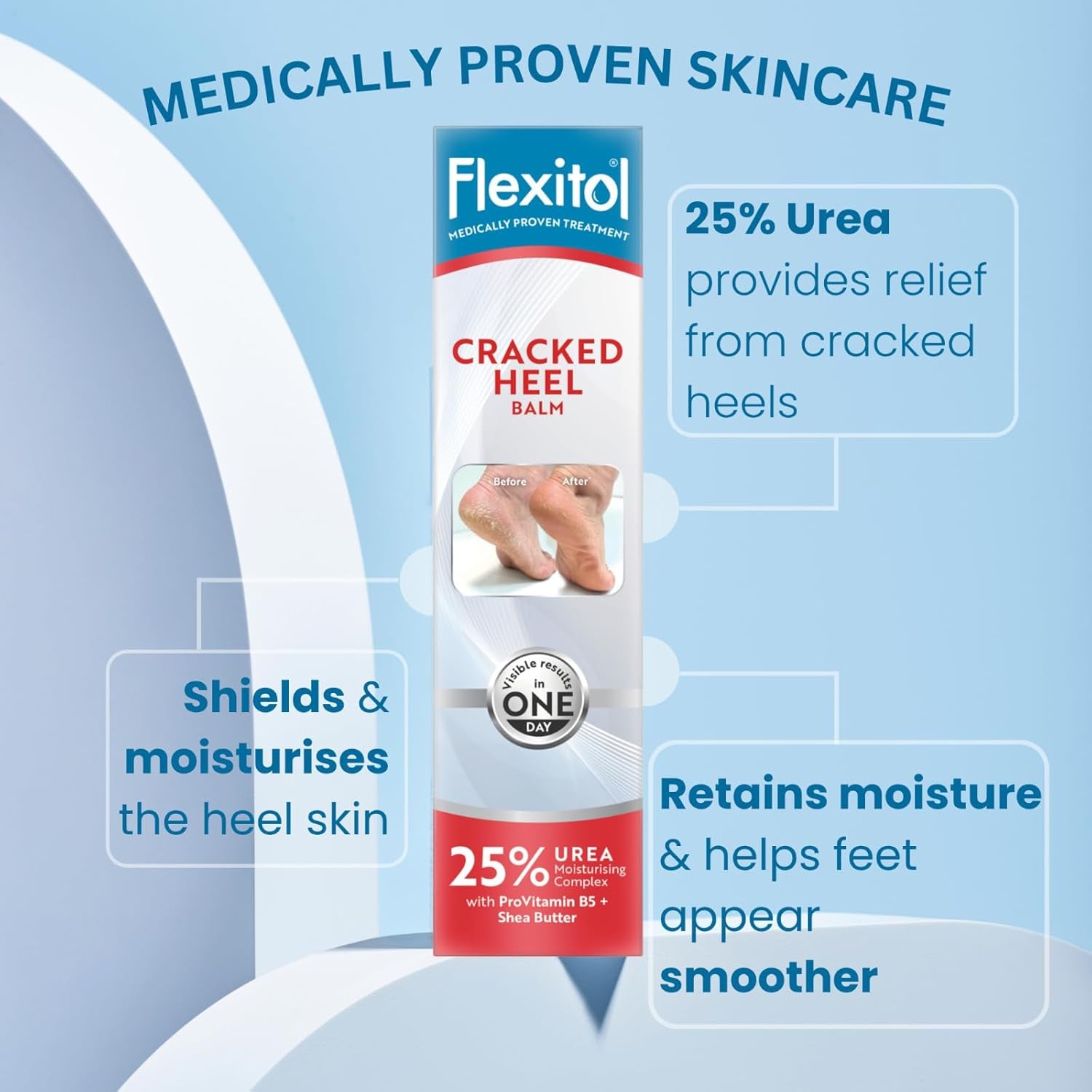 Heel Balm, 4 Oz Tube: Rich Moisturizing and Exfoliating Foot Cream for Rough, Dry, and Cracked Skin.
