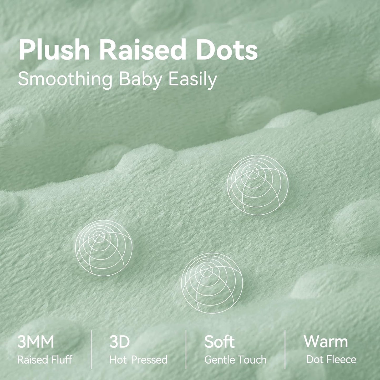 Baby Sleeping Bag 1.5 Tog with Plush Dots Sleep Bag 2 Pack Baby Sleep Sack Wearable Blanket for Infant Toddler 12-18 Months Forest Green