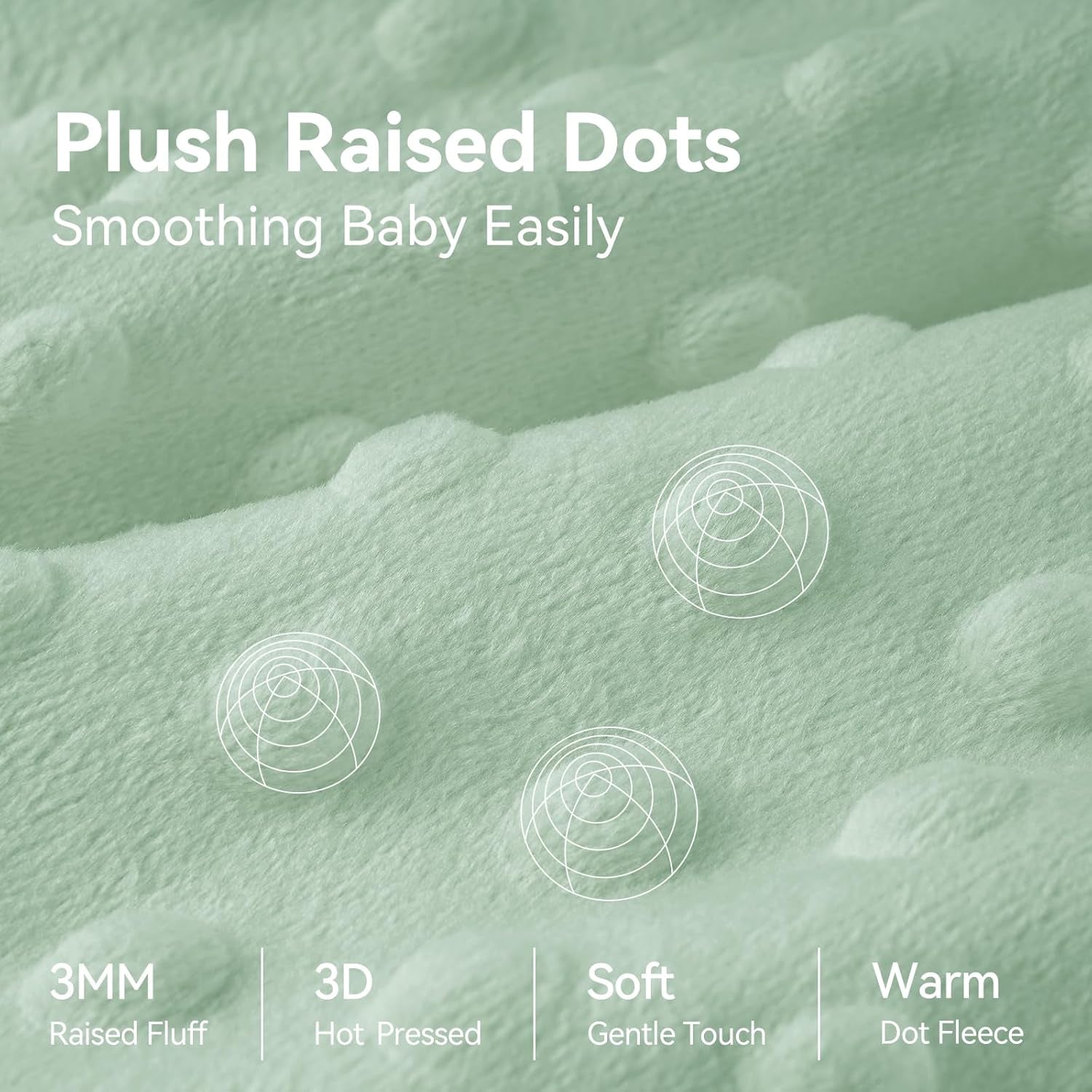 Baby Sleeping Bag 1.5 Tog with Plush Dots Sleep Bag 2 Pack Baby Sleep Sack Wearable Blanket for Infant Toddler 12-18 Months Forest Green